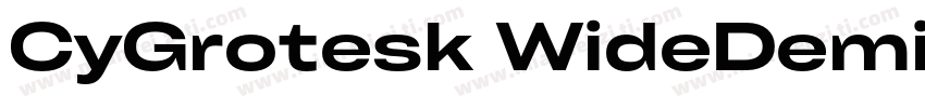 CyGrotesk WideDemi字体转换